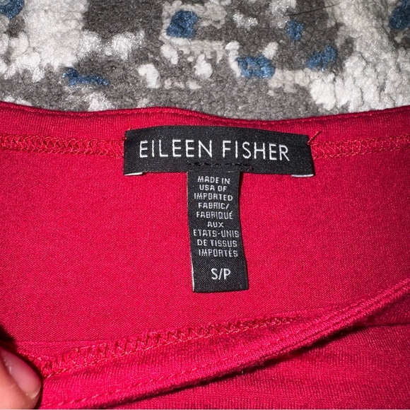 Eileen Fisher Vibrant Red Long Sleeve Tunic - Picture 4 of 6
